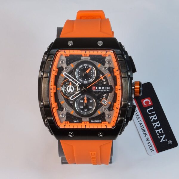 Reloj Curren 8442 Silicona Naranja