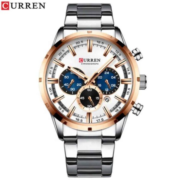 Reloj Curren 8355 Plateado Cobre
