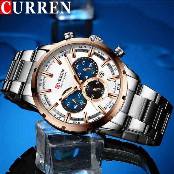 Reloj Curren 8355 Plateado Cobre