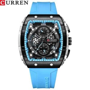 Reloj Curren 8442 Silicona Celeste