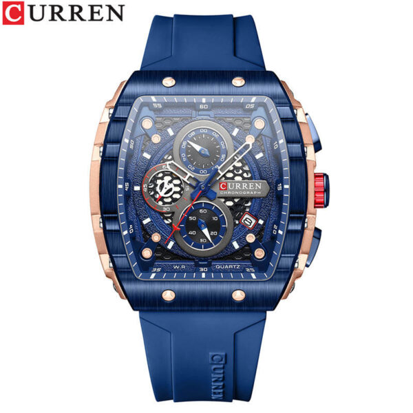 Reloj Curren 8442 Silicona Azul