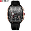 Reloj Curren 8442 Silicona Negro