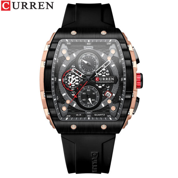 Reloj Curren 8442 Silicona Negro