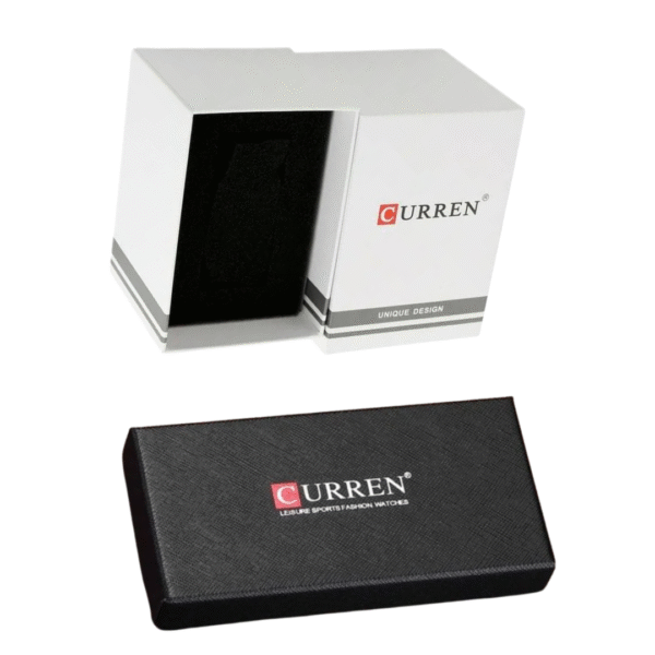 Reloj Curren 8314 Marrón Fondo Azul