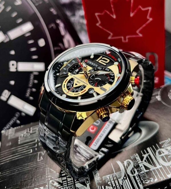 Reloj Curren 8395 Negro Dorado