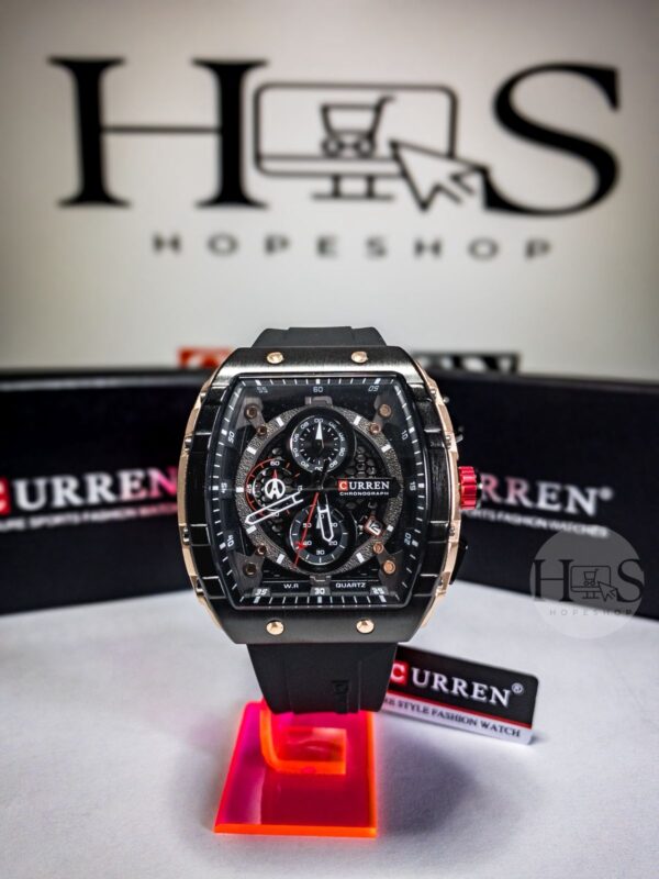 Reloj Curren 8442 Silicona Negro