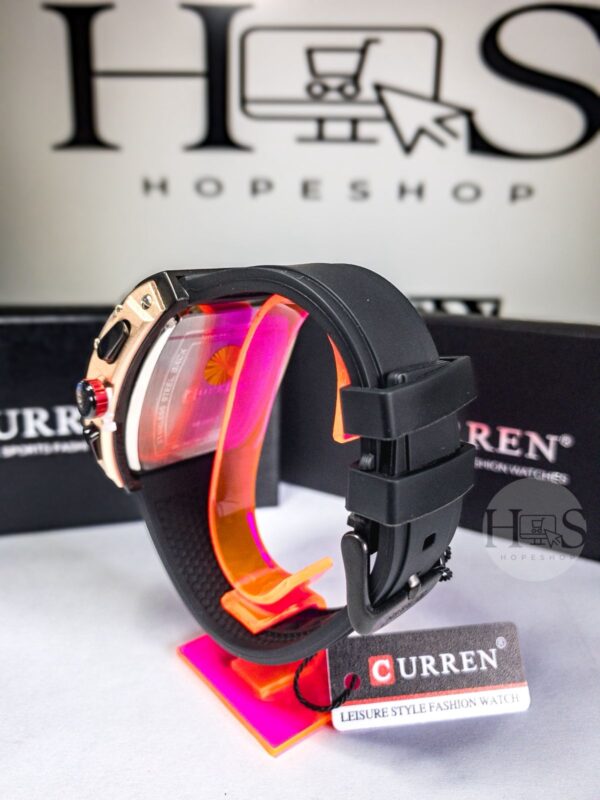 Reloj Curren 8442 Silicona Negro