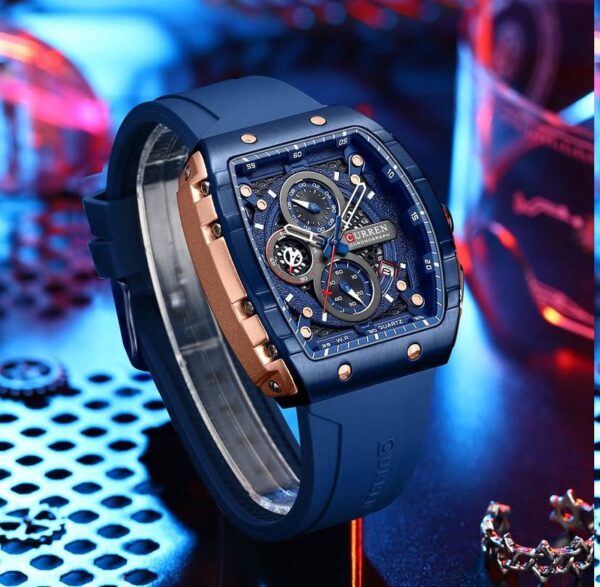 Reloj Curren 8442 Silicona Azul