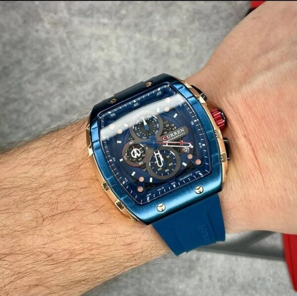 Reloj Curren 8442 Silicona Azul