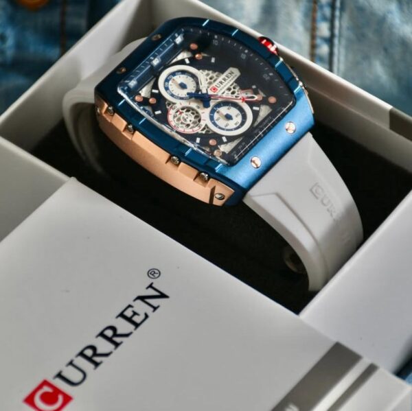 WhatsApp Image 2025-07-10 at 10.13.10 AM (3) Reloj Curren 8442 Silicona Blanco