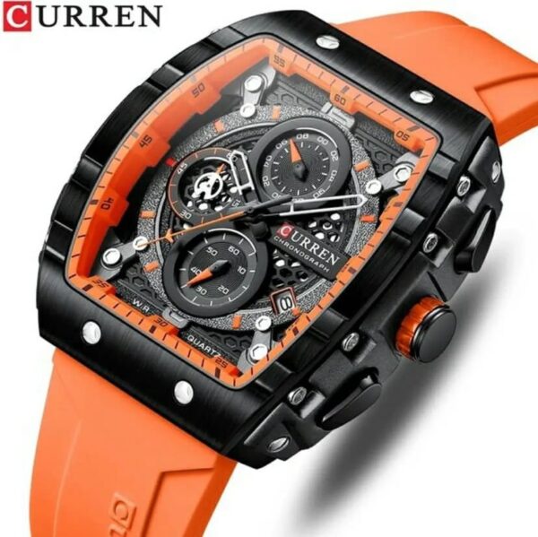 Reloj Curren 8442 Silicona Naranja