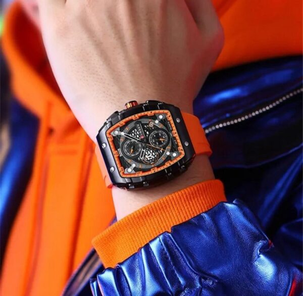 Reloj Curren 8442 Silicona Naranja