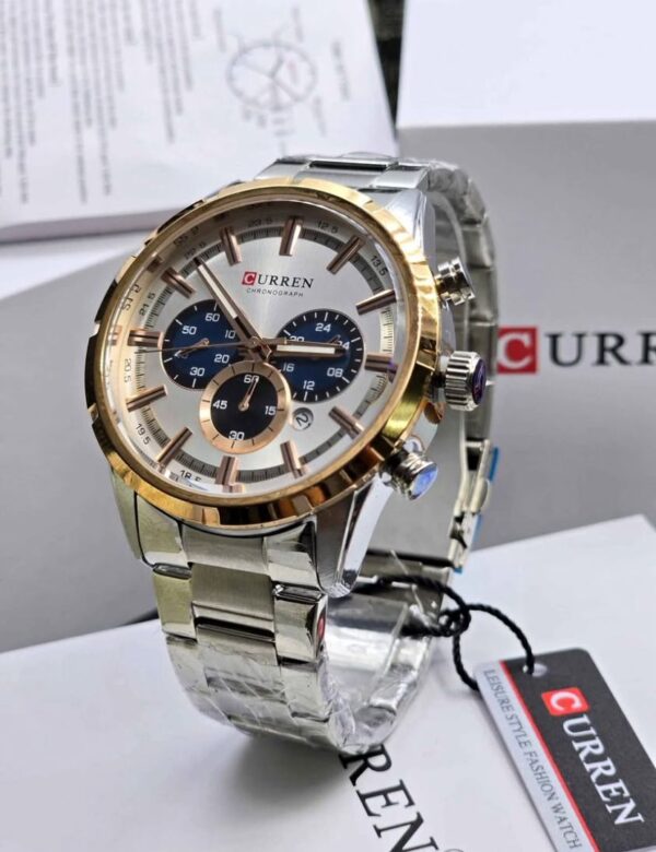 WhatsApp Image 2025-07-17 at 10.30.11 AM (2) Reloj Curren 8355 Plateado Cobre