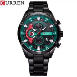 Reloj Curren Original 8402 Negro Verde Para Hombre
