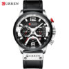 Reloj Curren 8329 Negro Plateado