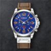 Reloj Curren 8314 Marrón Fondo Azul