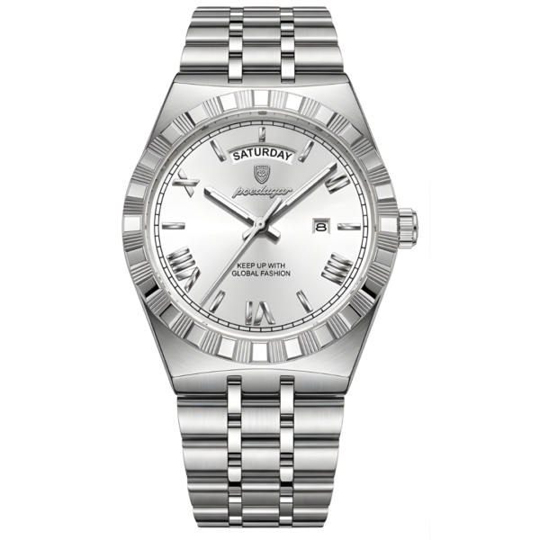 D_NQ_NP_2X_704078-CBT110940305819_042026-F Reloj Poedagar Original Plata en acero para hombre