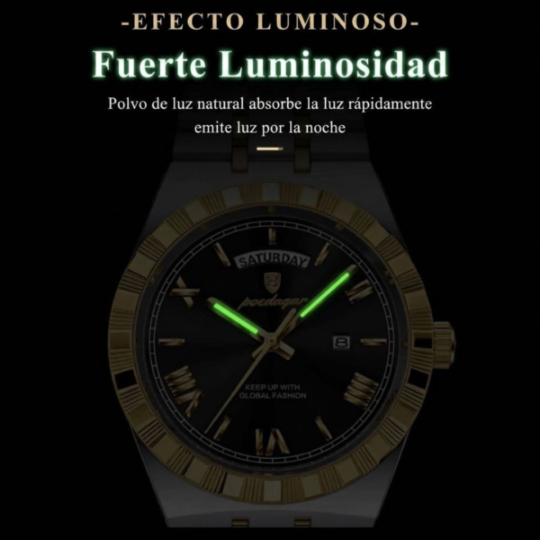 Diseño sin título (19) Reloj Poedagar Original Bicolor en acero para hombre