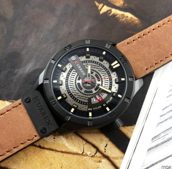 WhatsApp Image 2026-04-22 at 11.51.23 AM (3) Reloj Curren 8301 Marrón en cuero