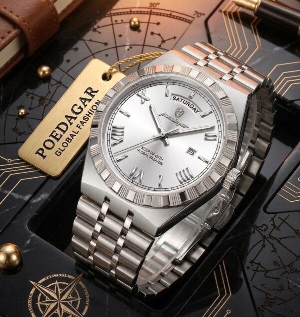 WhatsApp Image 2026-04-28 at 9.26.56 AM Reloj Poedagar Original Plata en acero para hombre