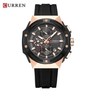 Reloj Curren Original 8462 en acero y silicona para hombre