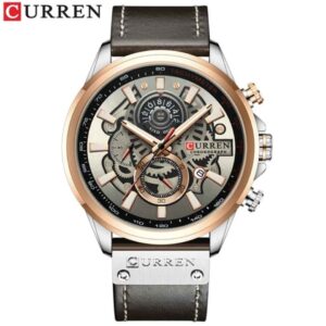 Reloj Curren Original 8380 Cuero Para Hombre